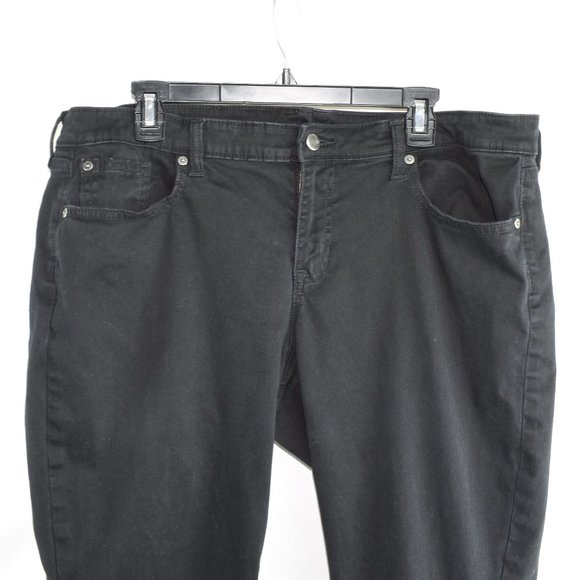 GAP 18/34 Premium Skinny Black Soft Denim Pants Jeans - Picture 3 of 7